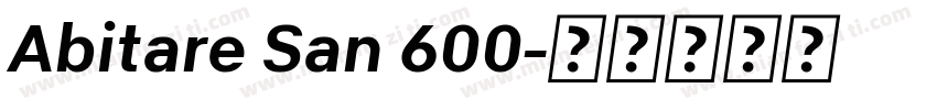 Abitare San 600字体转换